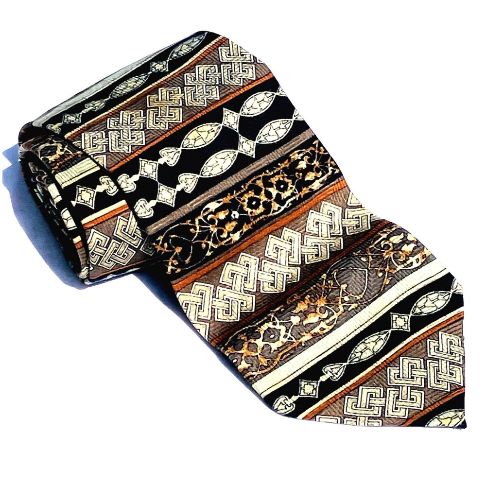 Daniel de Fasson Vintage Tie Handmade Silk Baroque Roman Greek Architecture